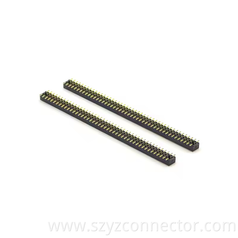 1.27mm Pitch Female Header Dual Row SMT With Inside Post H2.1mm 245P (2)